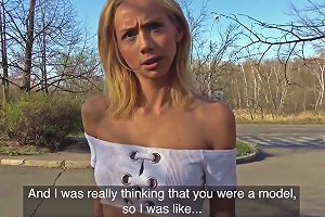 UPORNIA - Martin Gun Veronica Leal In Cock Gets Blonde Wet In Forest Fuck Publicagent Upornia Com